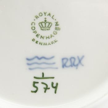 Servis 47 dlr Musselmalet halvblonde Royal Copenhagen Danmark 1900-talets andra hälft.
