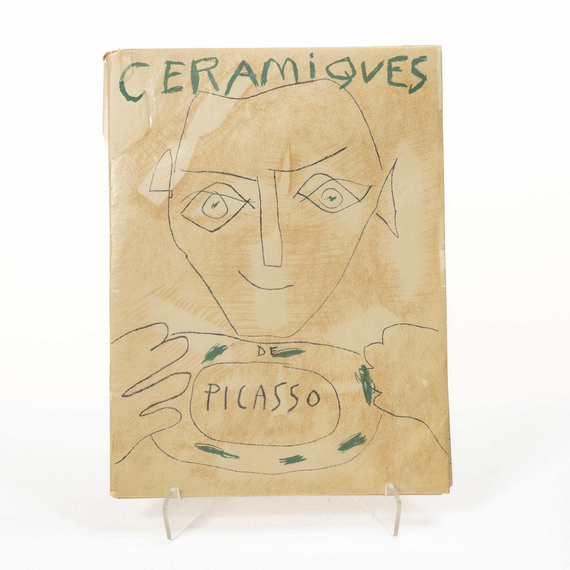 Pablo Picasso, a book, "Ceramiques".
