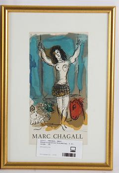 CHAGALL, MARC. Färglitografi/bokomslag, ej sign.