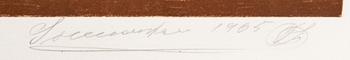 Friedrich Schröder-Sonnenstern, lithograph signed dated and numbered  1965 67/300.