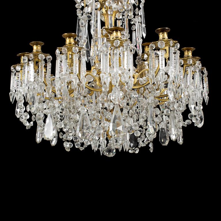 An oscarian chandelier late 19th century.