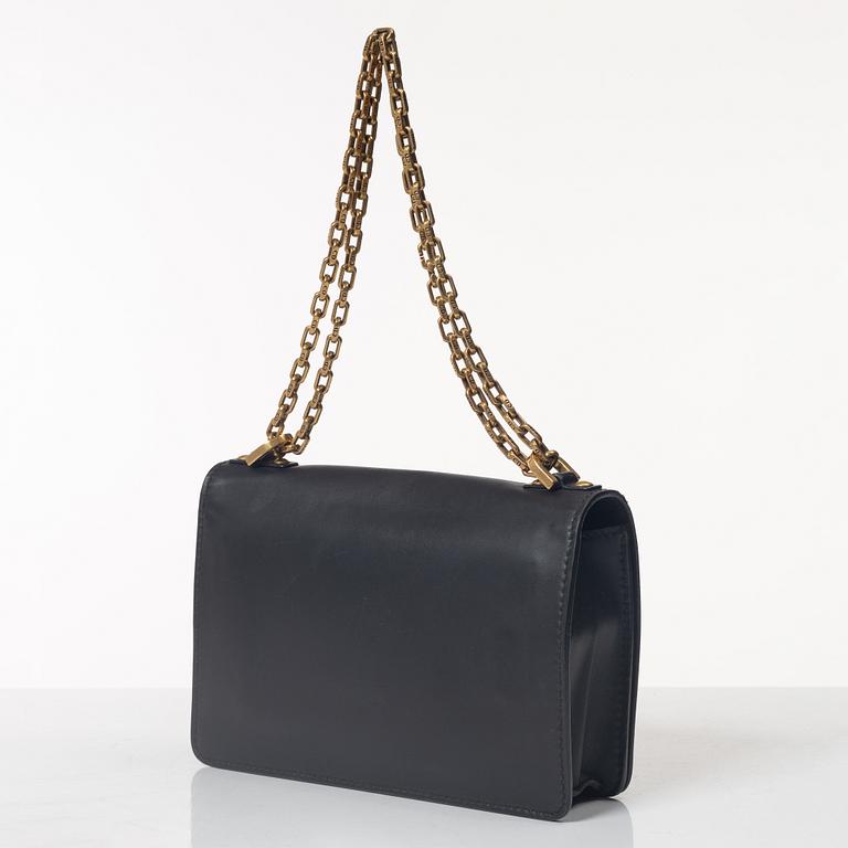 Christian Dior, A black leather "Dio(r)evolution" bag.