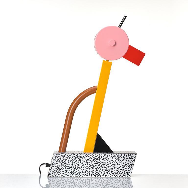 Ettore Sottsass, "Tahiti", bordslampa, Memphis, Milano, efter 1981.