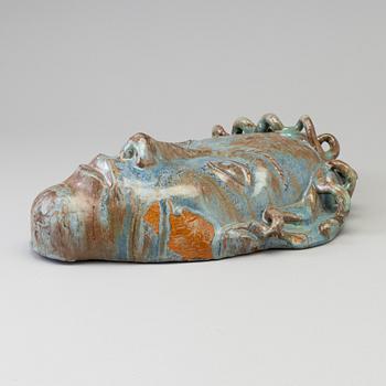 ALLAN EBELING, an earthenware wall sculpture, signed and dated 9/10 1944.