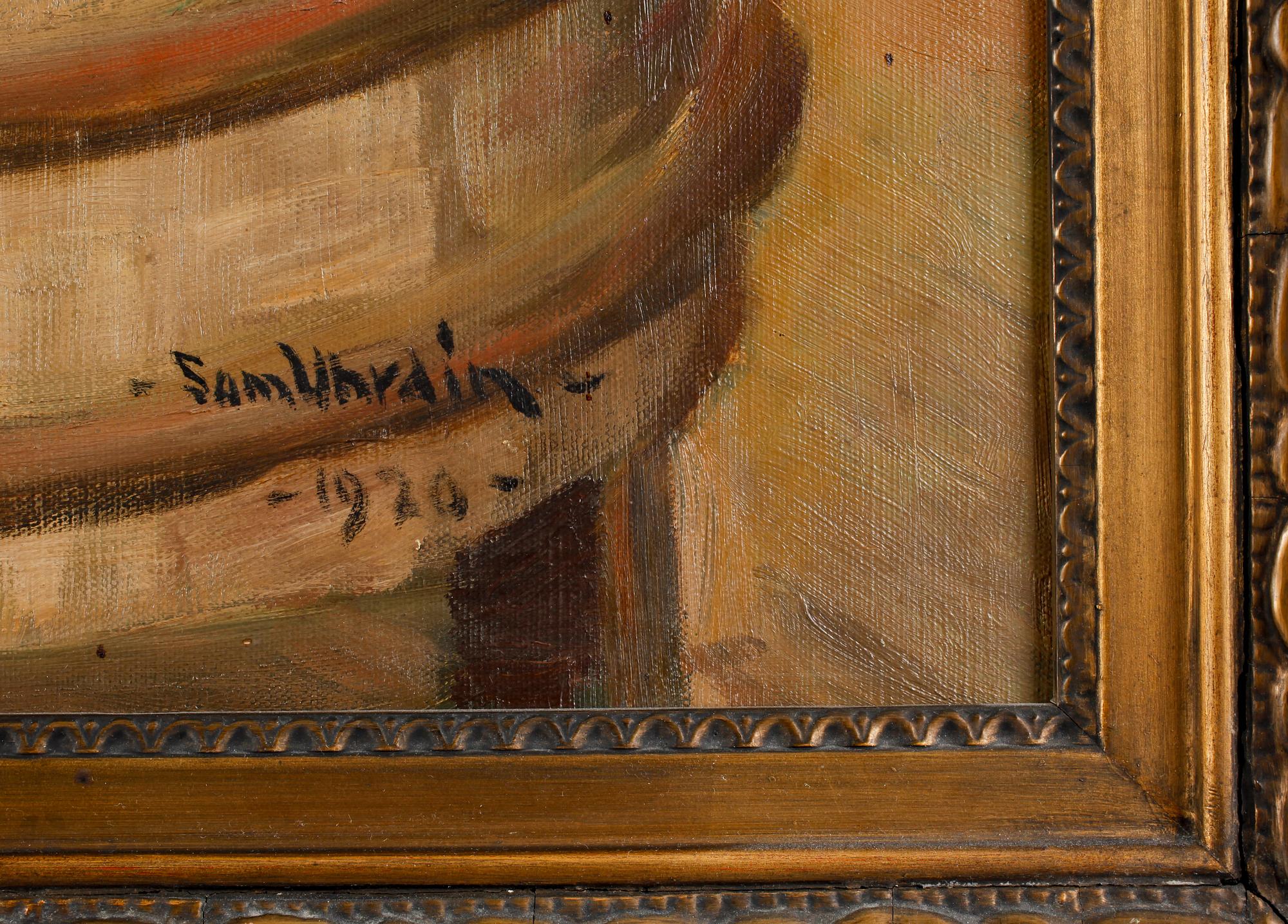 SAM UHRDIN, olja på duk. Sign och dat 1920.