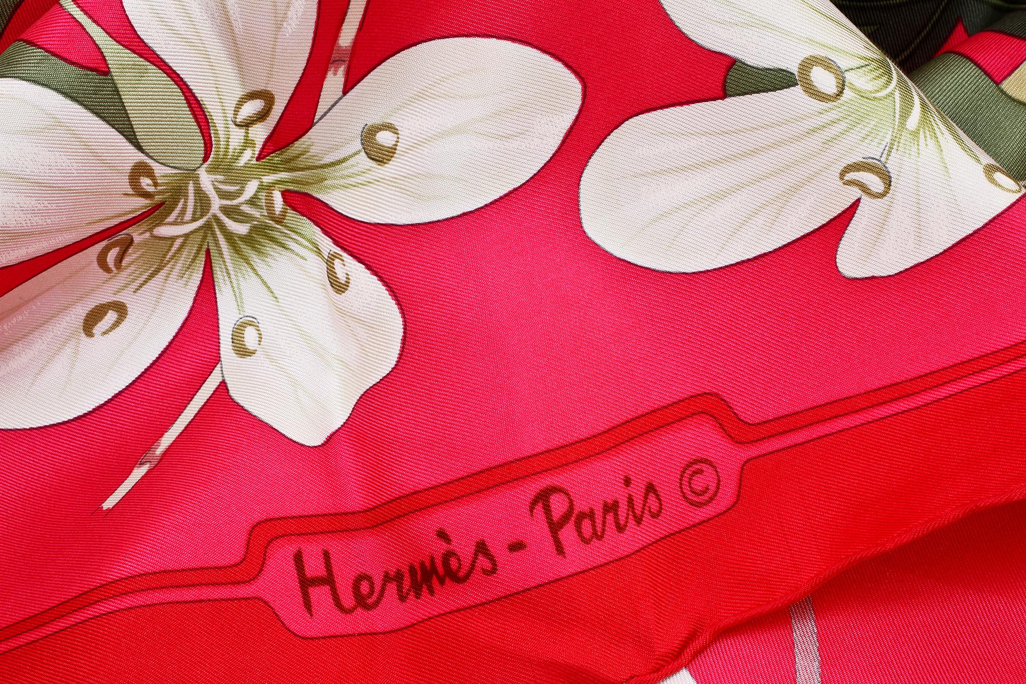 SCARF, siden, "Flora Graecia", design Nikita Goulandis, Hermès, Paris.