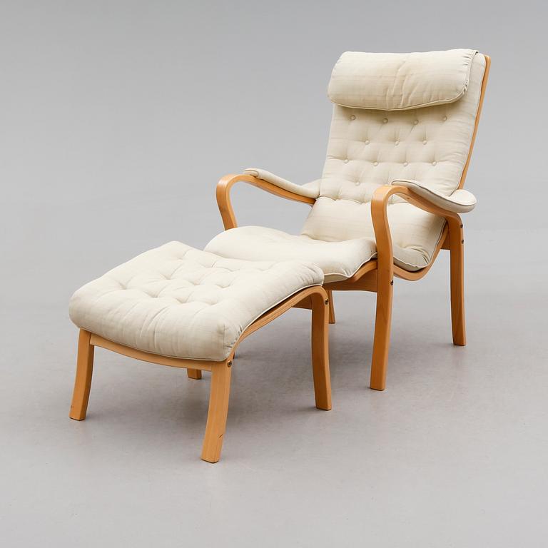 FÅTÖLJ MED FOTPALL, Gustaf Axel Berg, Bröderna Andersson, 1900-talets andra hälft.