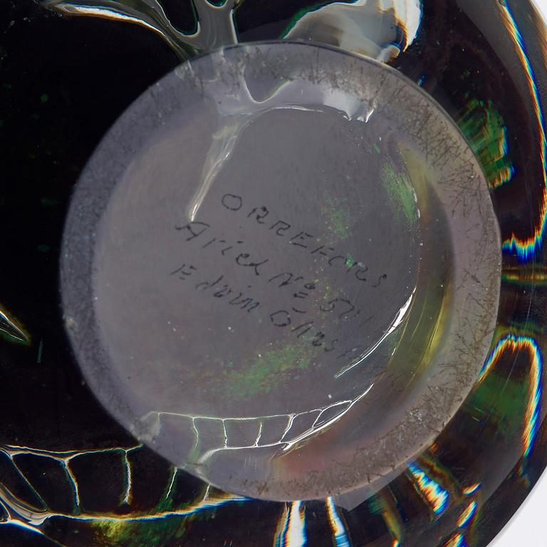 EDVIN ÖHRSTRÖM, vas, glas, "Assyrisk prinsessa" Ariel, Orrefors 1957.