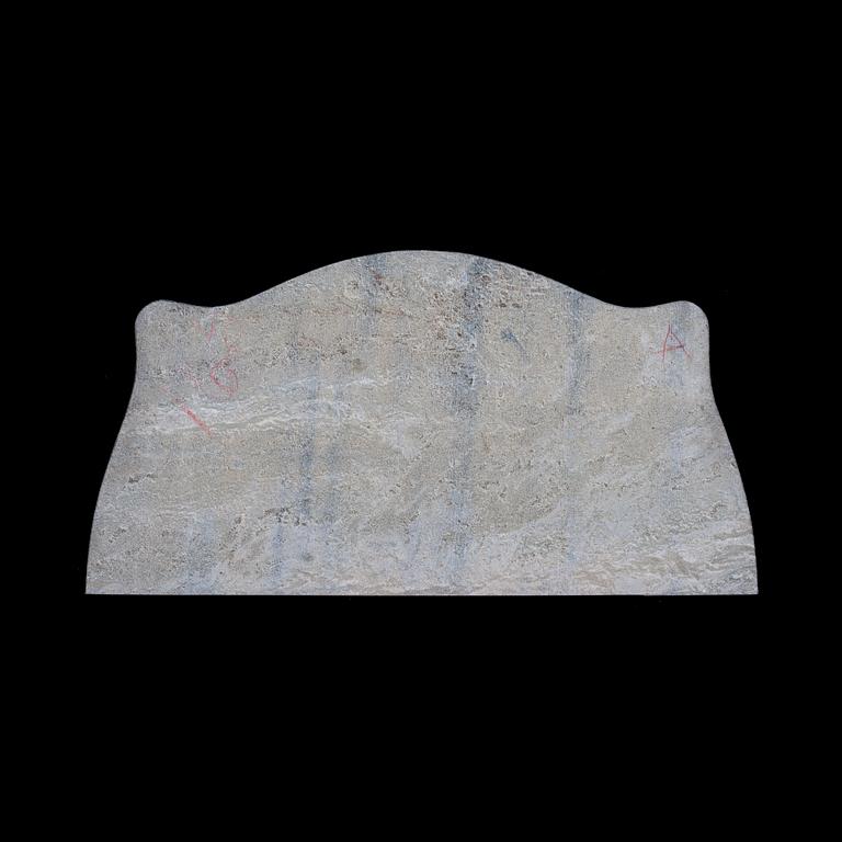 STENSKIVA, kolmårsdmarmor, rokokostil, 1900-talets mitt.