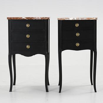 SÄNGBORD, 2st, 1900-talets andra hälft.