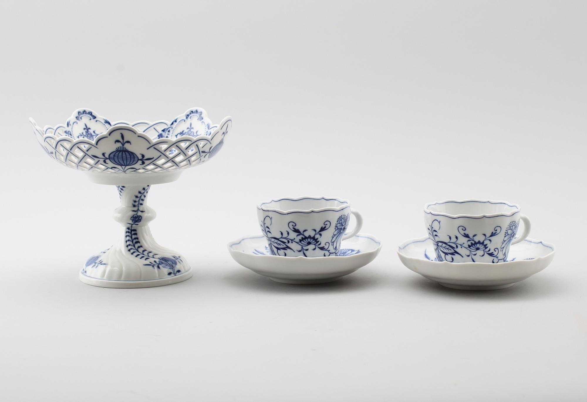 SERVISPORSLIN, 5 delar, Meissen.
