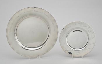 FAT, 2 st, silver. Total vikt 592 g.