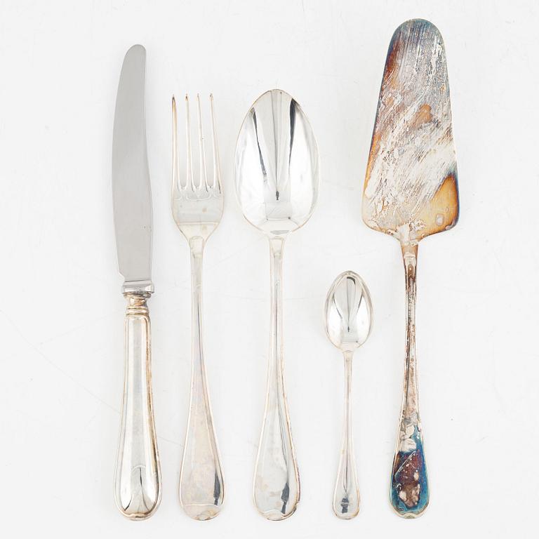 A 25-piece "Svenskt" silver flat wear set, GAB, Eskilstuna, Sweden, 1996-2004.