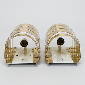 Hans-Agne Jakobsson, a pair of 1970s 'V155' wall lights for Markaryd.