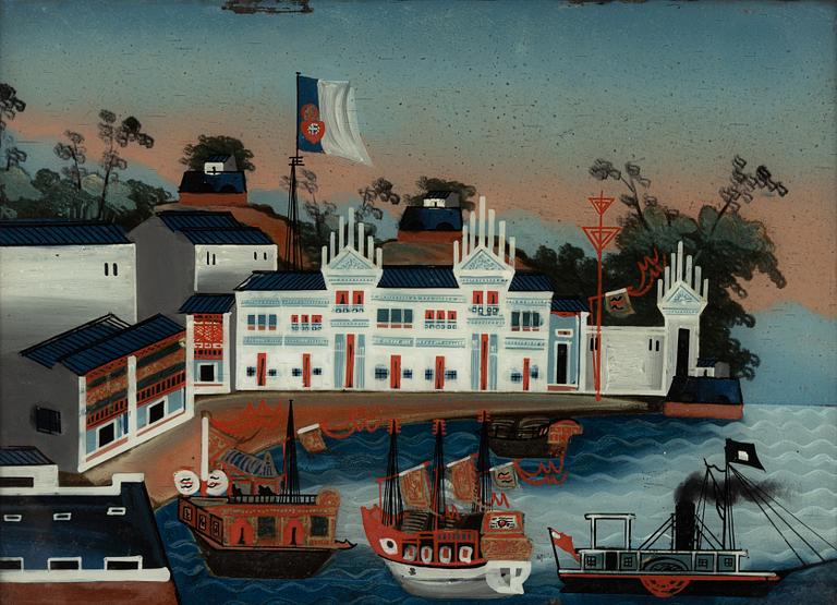 Glasmålning, Kina, 1900-tal.