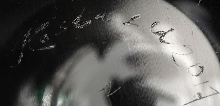 SKÅL på FOT, glas, "Abstracta", Vicke Lindstrand, sign Kosta LU 2017.