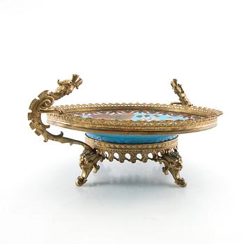 bowl on foot China cloisonné first half of the 20th century.