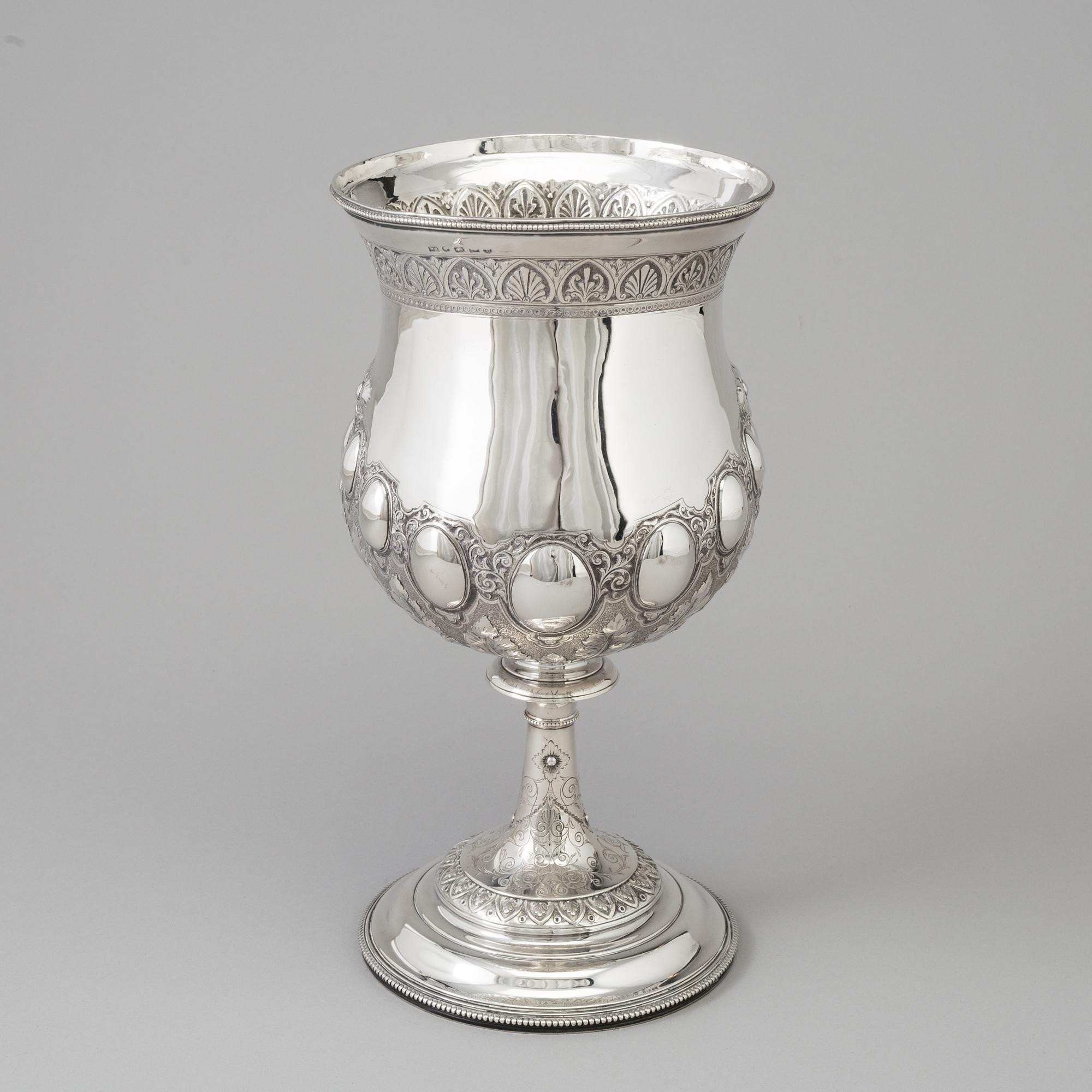 A silver goblet, William Spurrier, Birmingham, 1882.