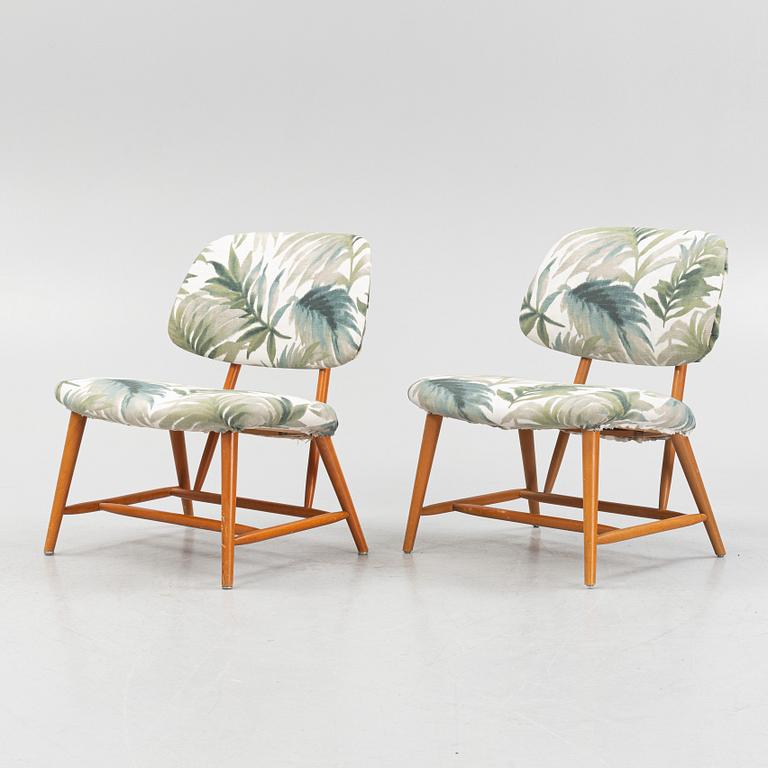 Alf Svensson, fåtöljer ett par, "TeVe", Bra Bohag, Studio Ljungs Industrier AB, Malmö, 1950-tal.