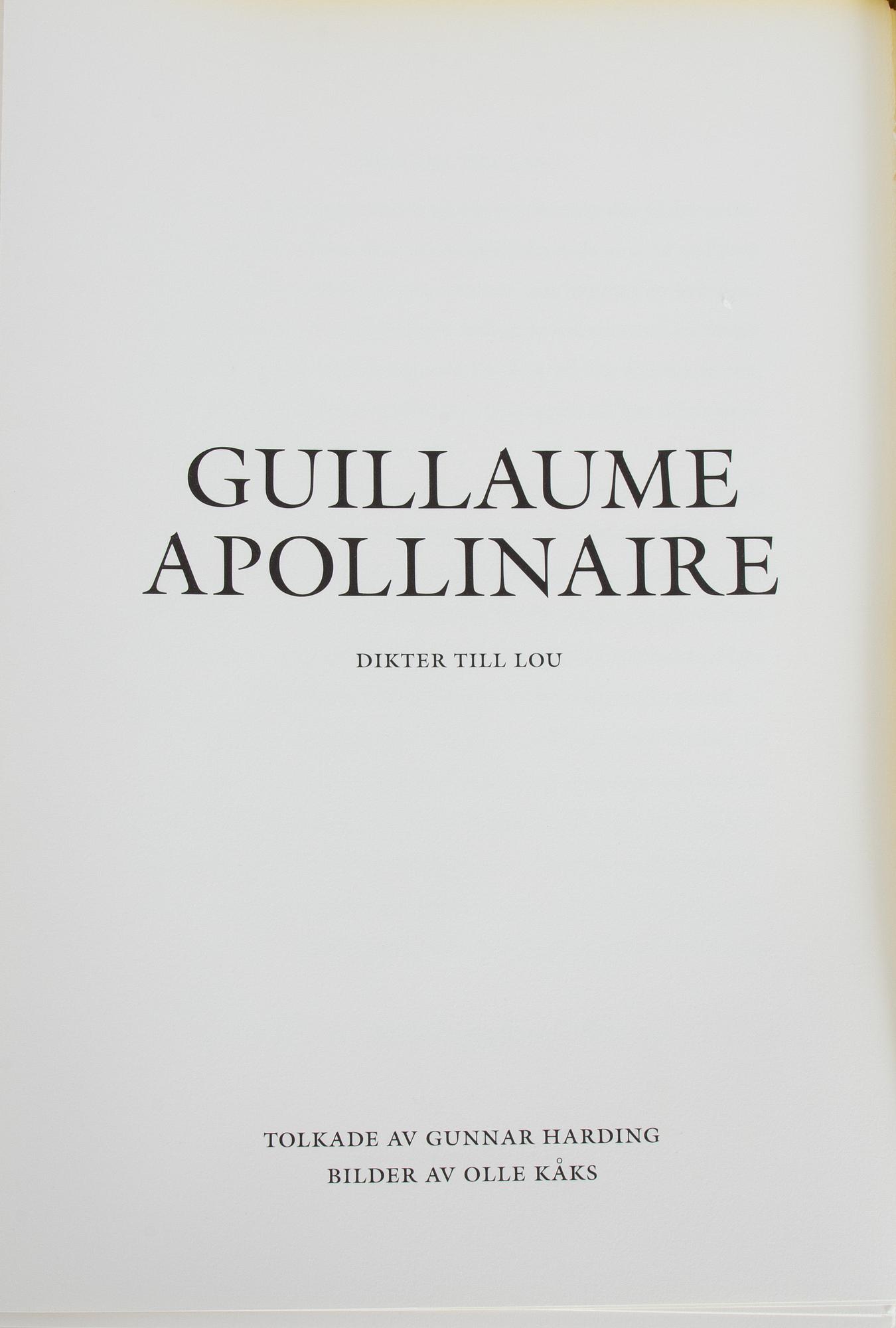 Olle Kåks, "Dikter till Lou".