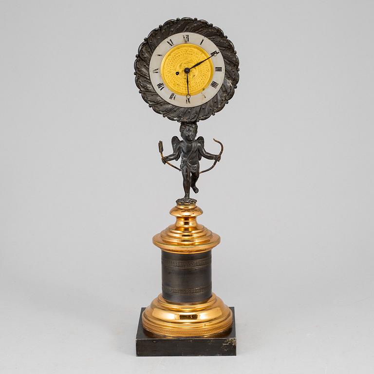A French Empire table clock, first half of the 19th century.