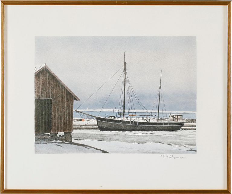 REINHOLD LJUNGGREN, färglitografi, signerad, numrerad 50/210.