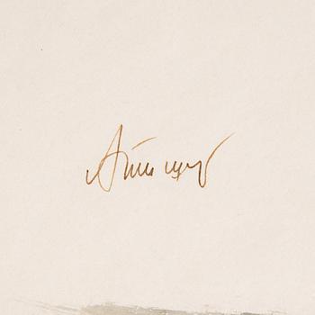 ALEKSANDR TYSHLER, watercolor on paper, signed.