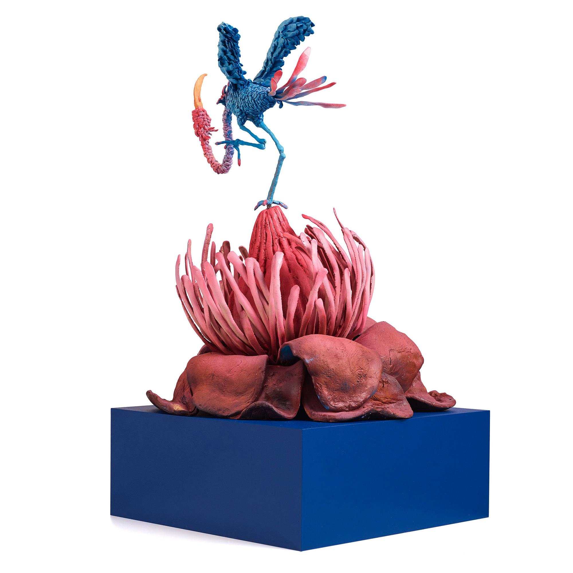 Nathalie Djurberg & Hans Berg, "One Last Trip to the Underworld (Strawberry Red and Blue)".