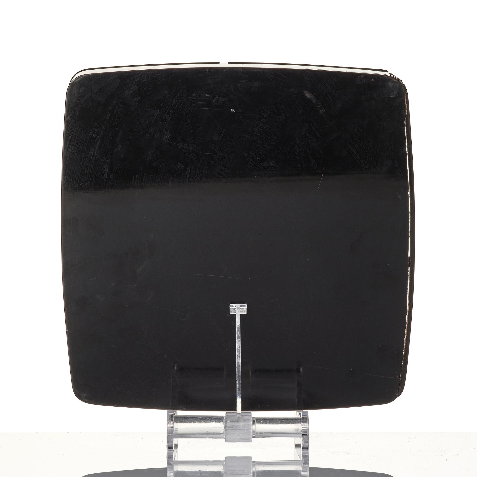 A Japanese lacquer tray and three Japanse wooden boxes.