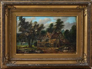 OKÄND KONSTNÄR, olja på duk, sign "AA JACOBI".