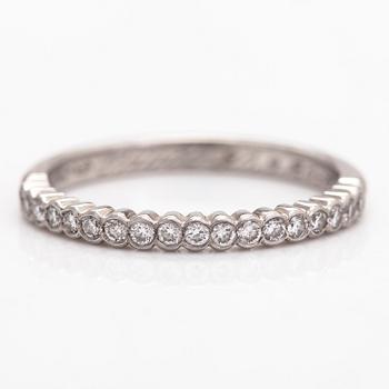 A platinum eternity ring "Lace Minimalism", diamonds totalling approx. 0.16 ct. Anette Tillander, Helsinki 2019.