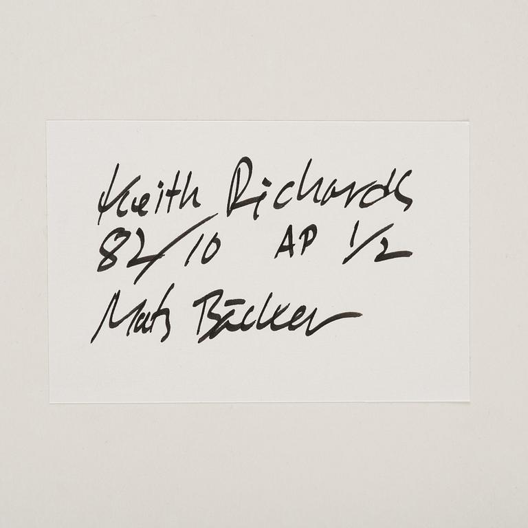 Mats Bäcker, "Keith Richards, Ullevi, 1982".