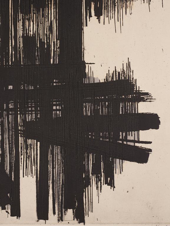 Pierre Soulages, "Eau forte II".