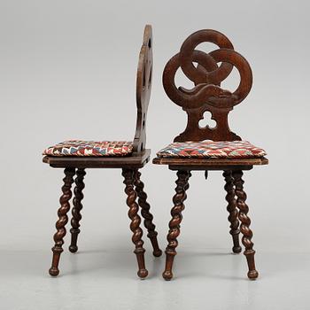 STOLAR, nygotisk stil, 1800/1900-tal.