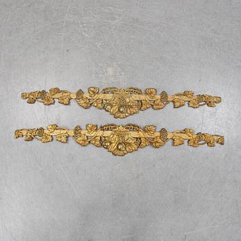 A pair of late 19th century cornices.