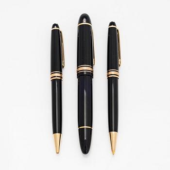 Montblanc, pennor, 3 st, "Meisterstück".