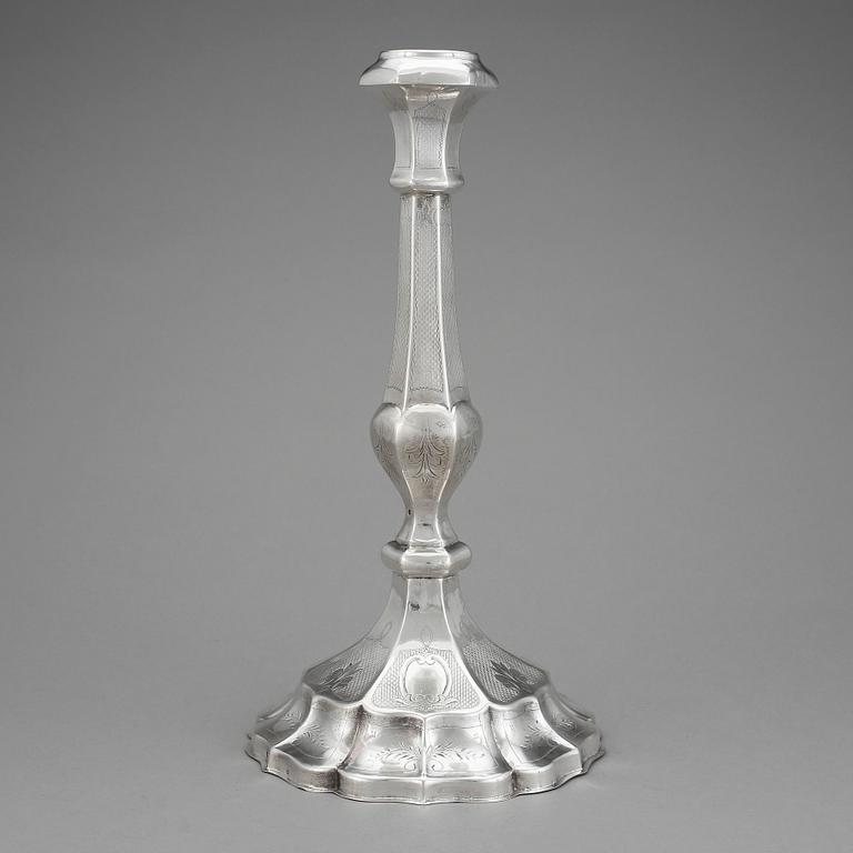 LJUSSTAKE, silver, Österrike-Ungern 1867-1872. Vikt ca 458 gram.