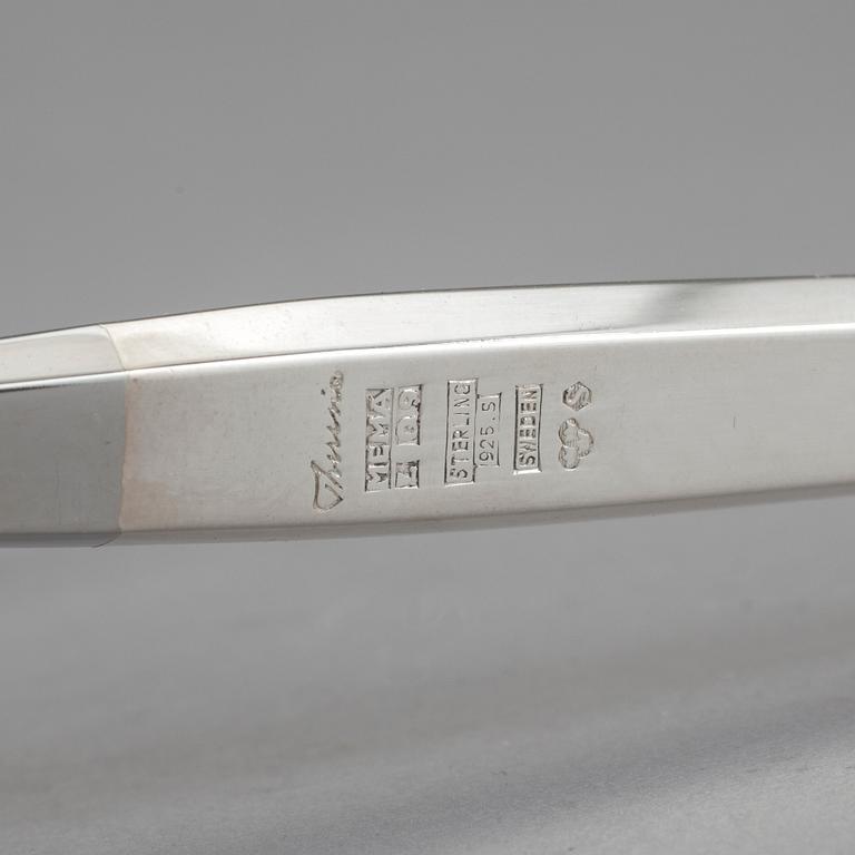PARTI SILVER, 3 delar, bland annat, Tiffany. 1900-talets andra hälft. Vikt ca 220 g.