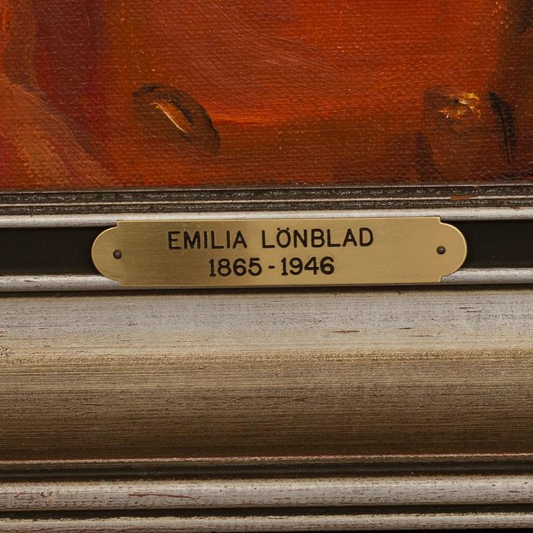EMILIA LÖNBLAD, a signed oil on canvas.