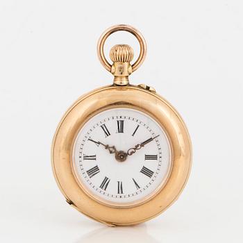 LADY'S POCKET WATCH, 14K gold, swiss mark.