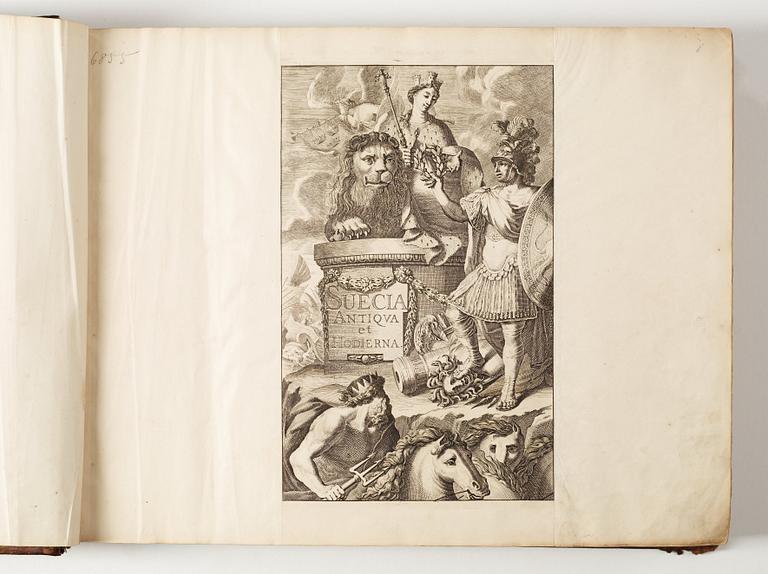 Erik Dahlbergh, SUECIA ANTIQUA ET HODIERNA, Erik Dahlbergh, 1-3 in one.