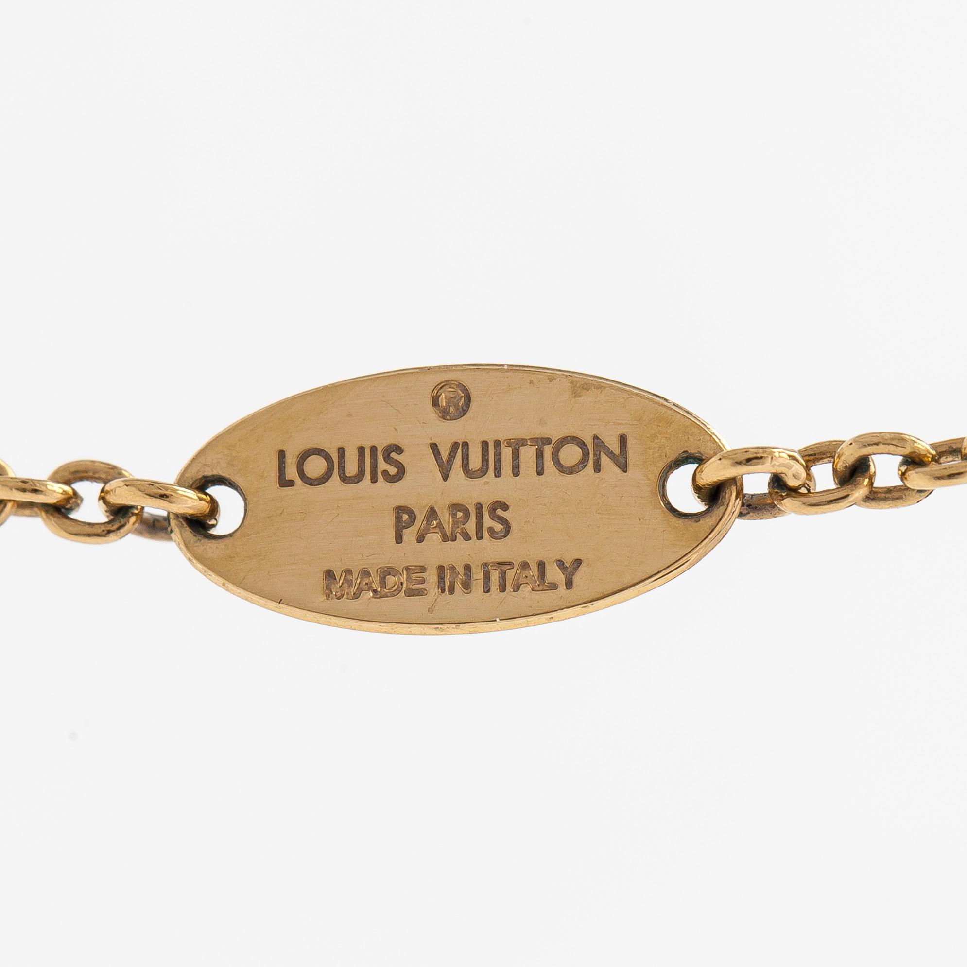 Louis Vuitton, "Essential V Perle" halsband.