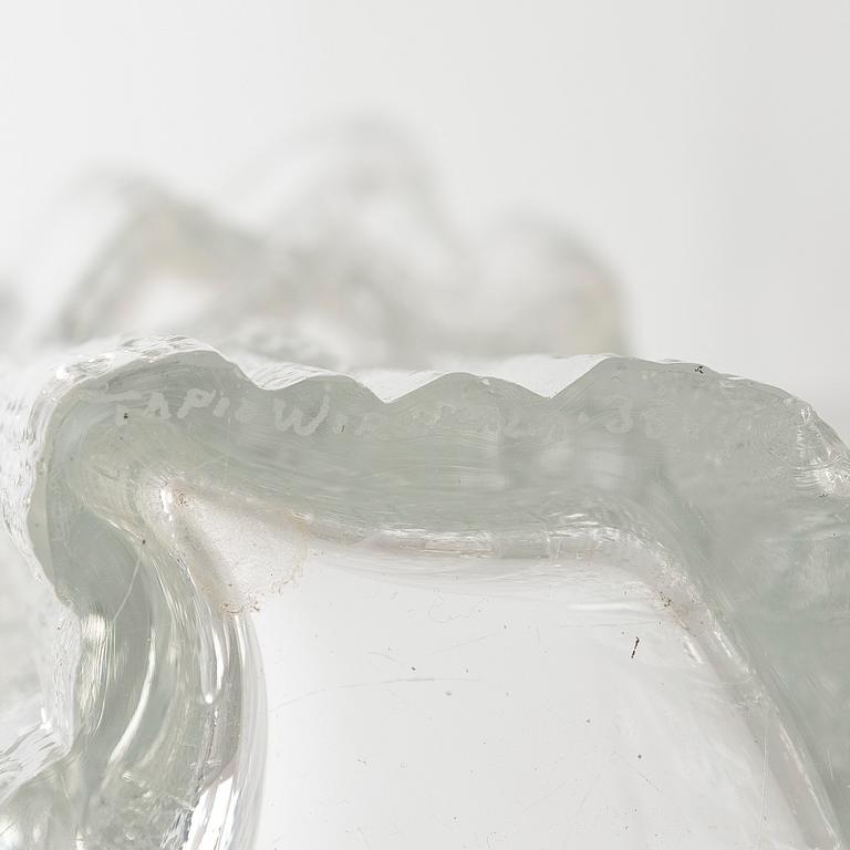 Tapio Wirkkala, a set of three glass vases, Iittala 1960s/70s.