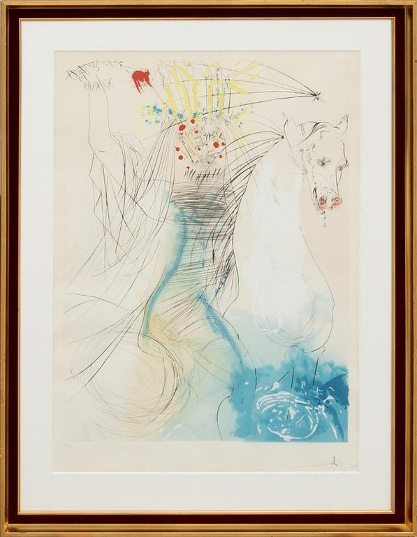 Salvador Dalí, "Sankta Lucia (Le triomphe de la lumière)",  1974.
