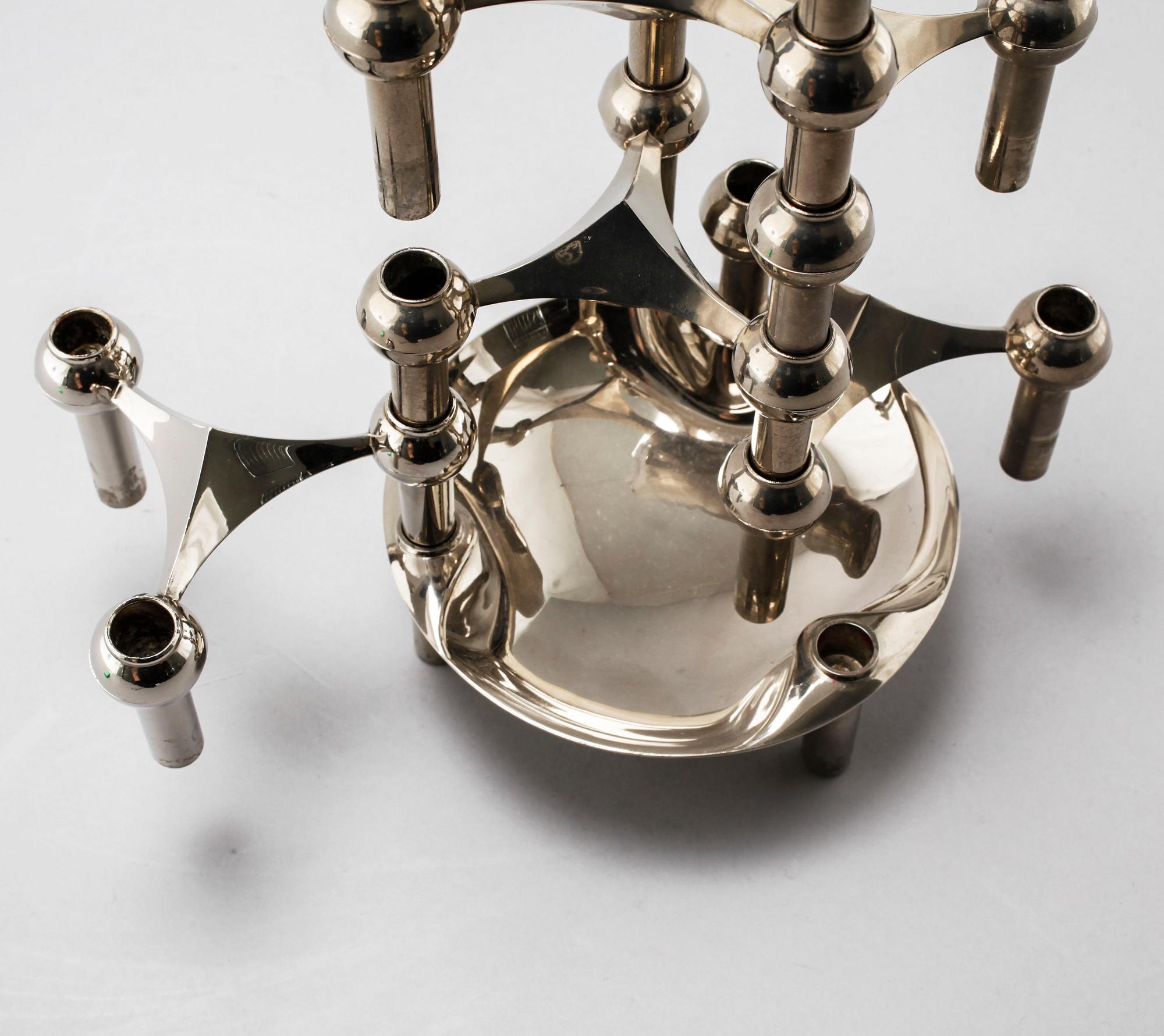 A module candle holder / sculpture by Ceasar Stoffi & Fritz Nagel, BMF, Germany.