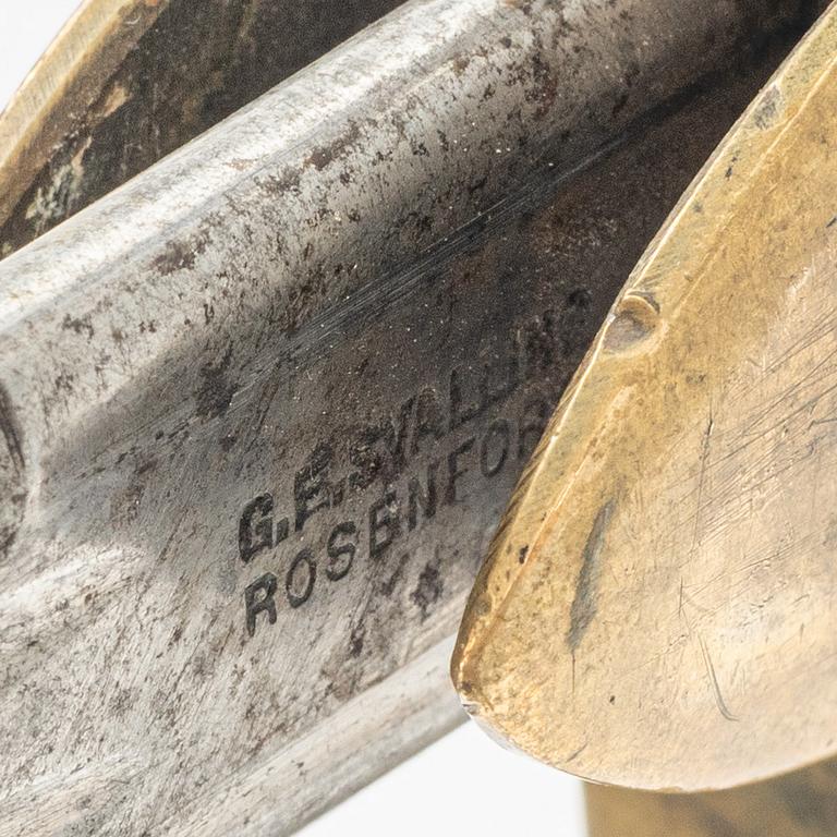 Sabel svensk, m/1889, för underofficer, med balja.