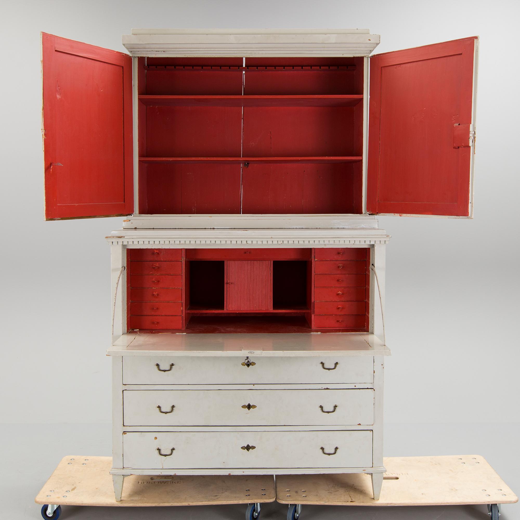 A early 19th century Gustavian cupboard.