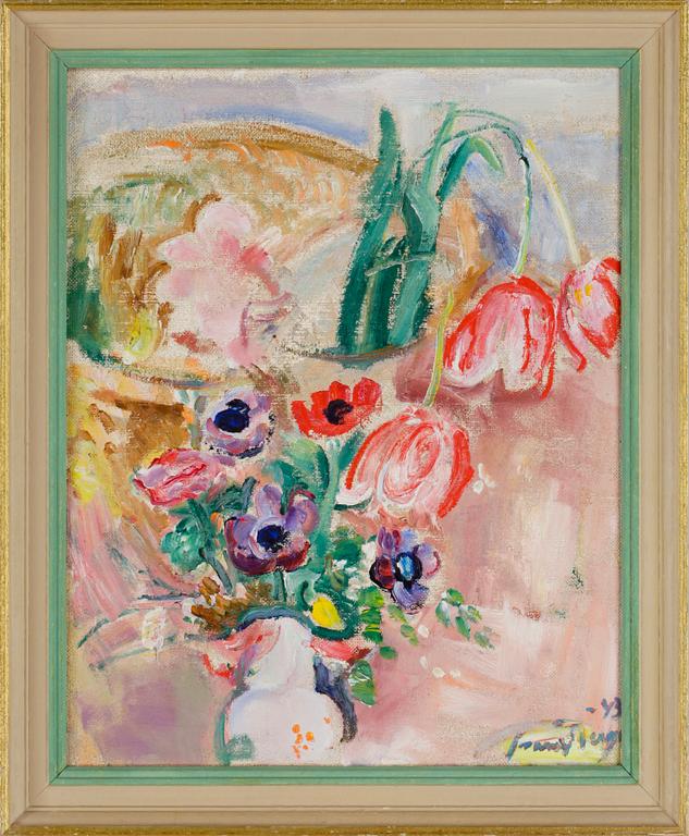 SVANTE BERGH, olja på pannå, sign o dat -43.