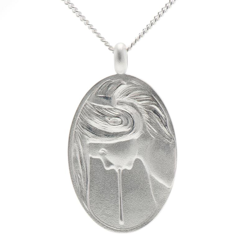 KIM SIMONSSON, RIIPUS, "Sylkevä tyttö - uskalla vain!", hopeaa. Kalevala Koru.