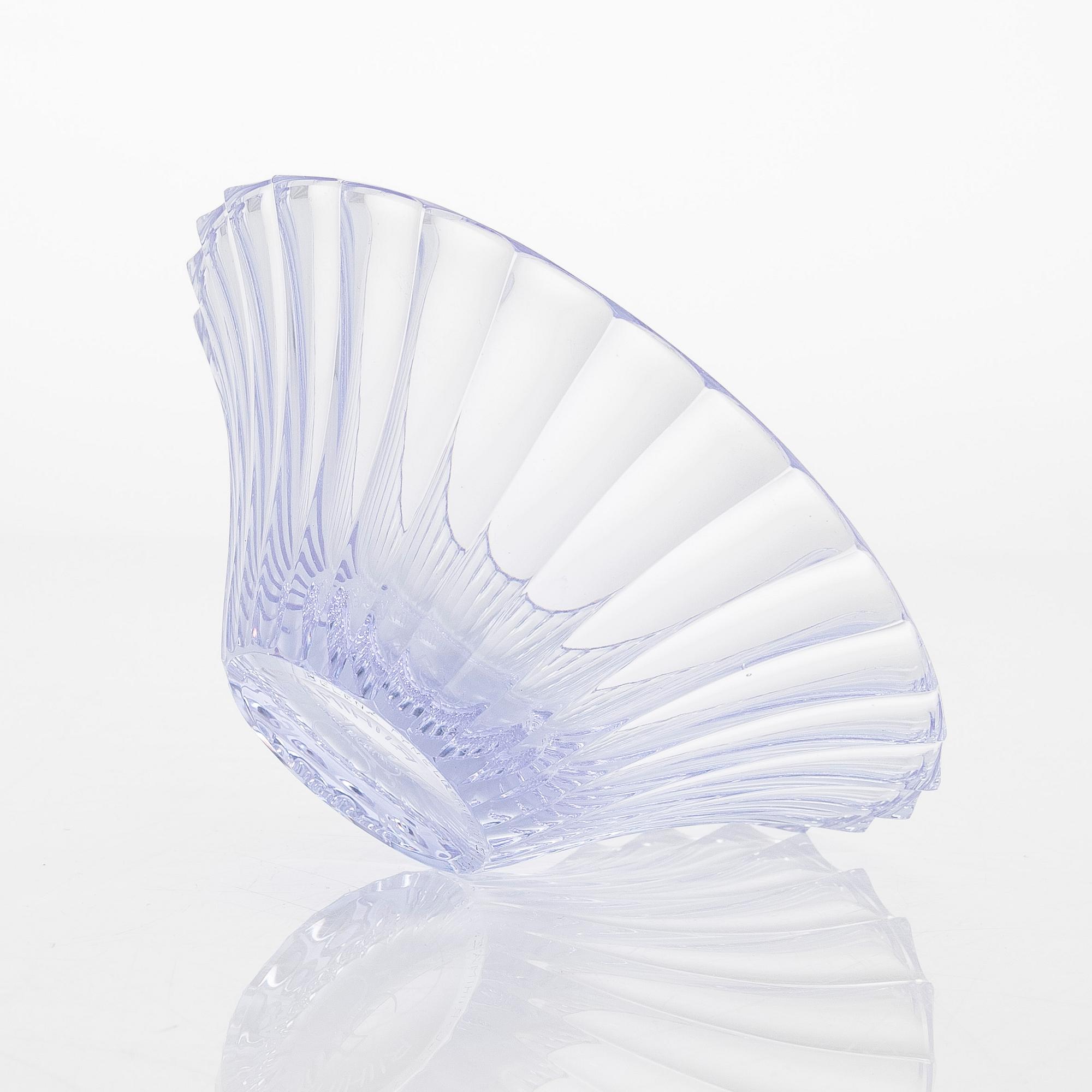 Helena Tynell, a 'Riihimäen Lasi 50  1910-1960' bowl, signed Helena Tynell Riihimäen Lasi Oy, 1960.